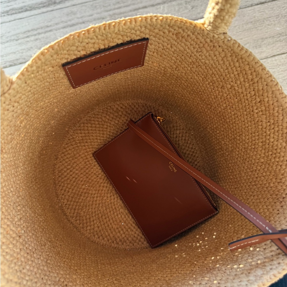 Celine Classic Panier in Raffia - Picture 2 of 7